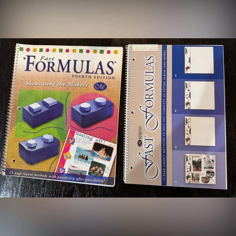 Creative Memories Lot of 2 Fast Formula for Scrapbooking Layout Pages Books